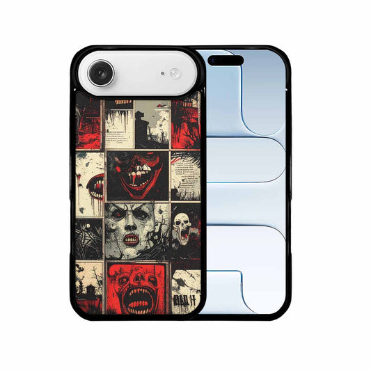 iPhone 17 Air Case — Vintage Horror Comic Panel Vintage Retro, Custom Printed Phone Case