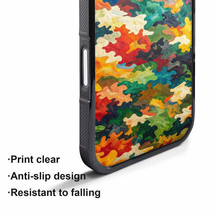 iPhone 17 Pro Case — Camo Patches Full Color Vibrant Camo, Custom Designed Case Cover