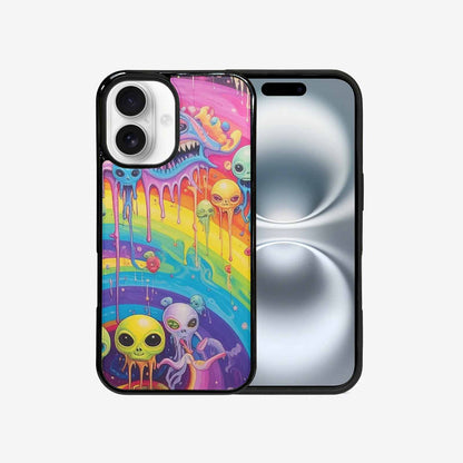 iPhone 16 Case — Aliens Tie Dyemelting Aliens P, Custom Art Phone Cover