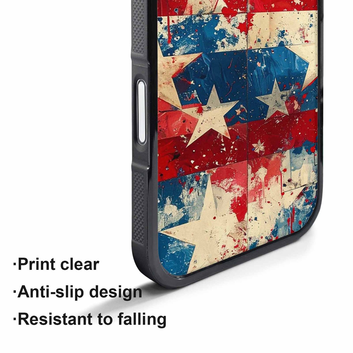 iPhone 17 Pro Case — Patriotic Stars And Stripes American Galaxy, Custom Printed Phone Case