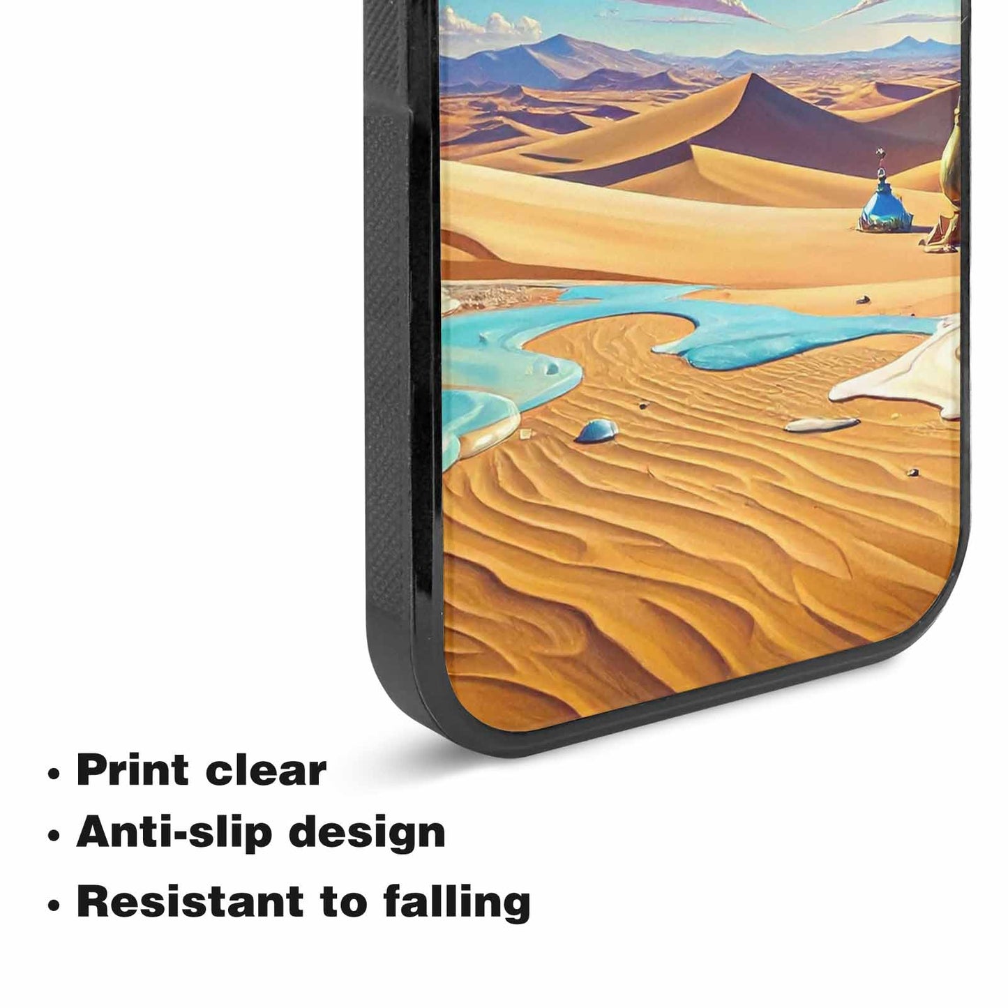 iPhone 15 Plus Case — Surrealist Desert Dreamscape Custom, Custom Made Phone Cover