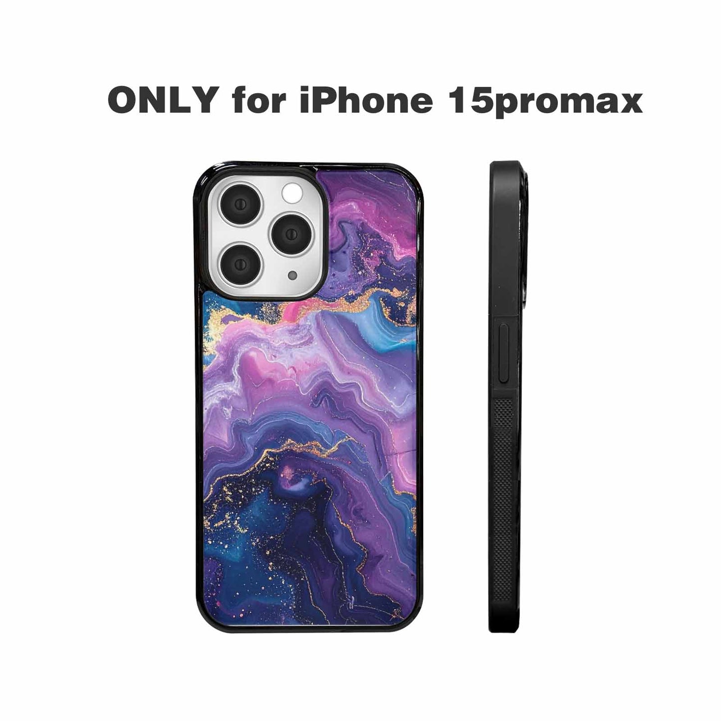 iPhone 15 Pro Max Case — Marble Galaxy, Custom Made Phone Cover