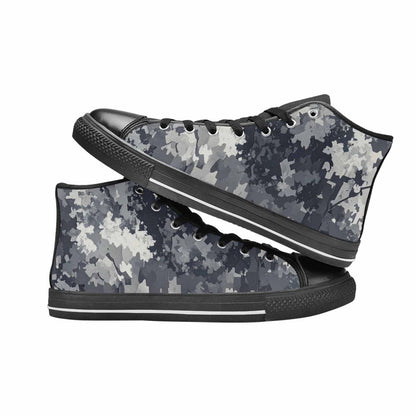 WOMEN'S Military Camouflage Blotch High Top Canvas Y2K Custom Sneakers