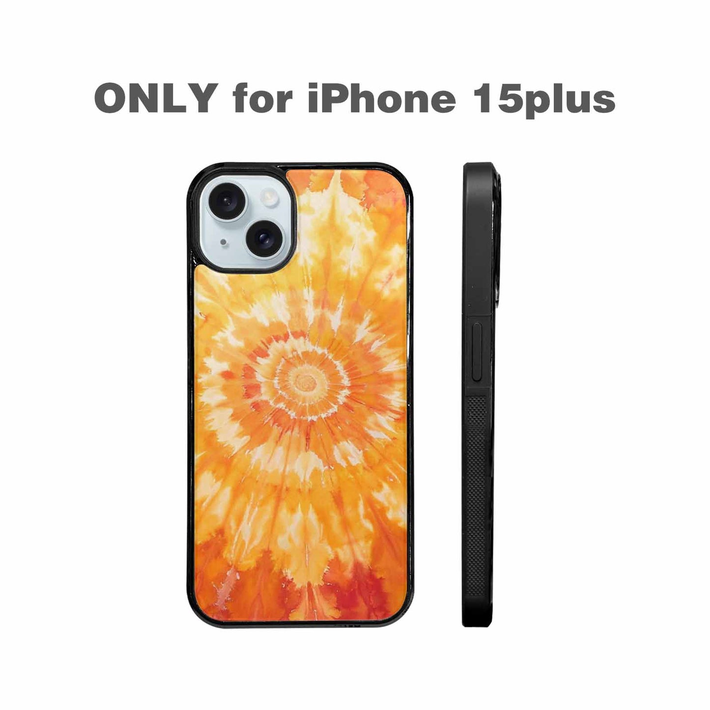 iPhone 15 Plus Case — Ombre Tie Dye Warm, Custom Print Case Cover