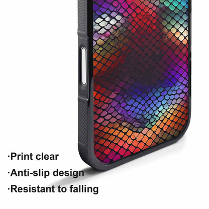 iPhone 17 Pro Max Case — Snake Print Dark Seamless Animal Print, Custom Designed Case Cover