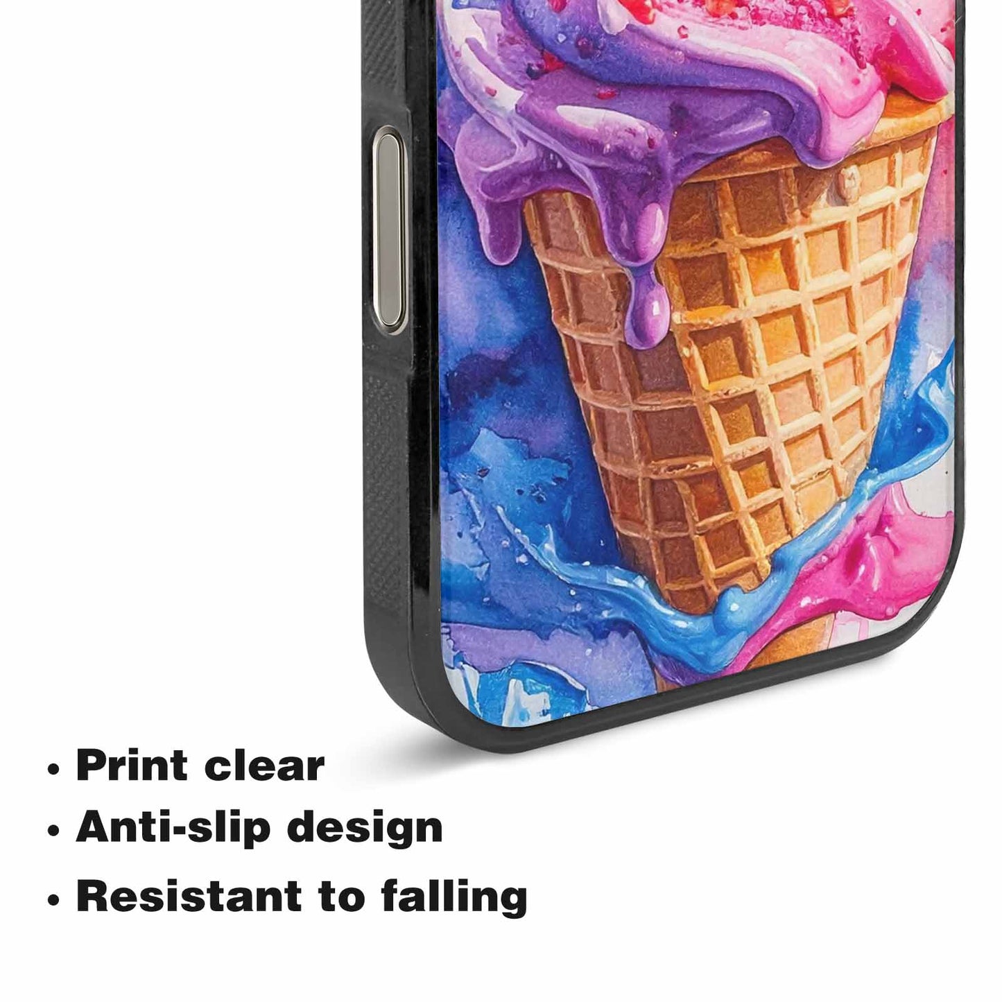 iPhone 16 Pro Case — Melting Icecream Collage Custom, Custom Printed Phone Case