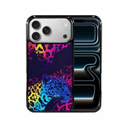 iPhone 17 Pro Max Case — Leopard Print Neon Seamless Animal Print, Custom Print Case Cover