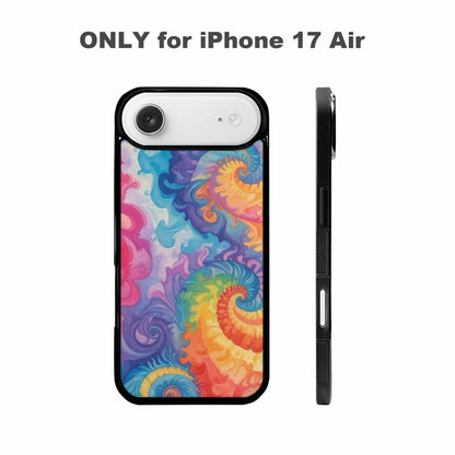 iPhone 17 Air Case — Tie Dye Swirls Tie Dye Tie, Custom Made Phone Cover