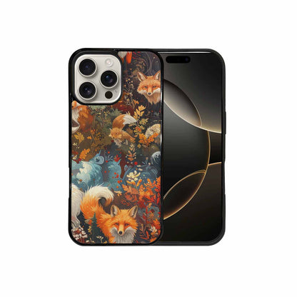 iPhone 16 Pro Max Case — Fox Forest Fox Forest Pattern Hundreds, Custom Printed Phone Case
