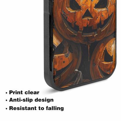 iPhone 15 Case — Halloween Cracked Jackolantern, Custom Printed Phone Case