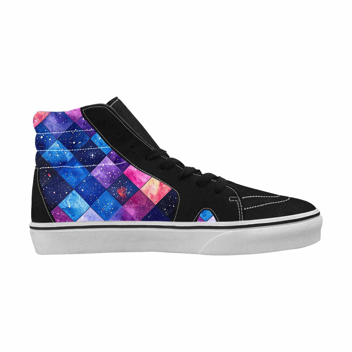 WOMEN'S Galaxy Stars Nebula High Top Canvas Cottagecore Custom Shoes