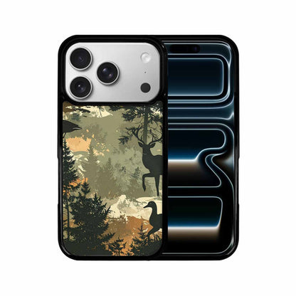 iPhone 17 Pro Case — Hunting Camouflage Pattern With Deer Camo, Unique Phone Case Design