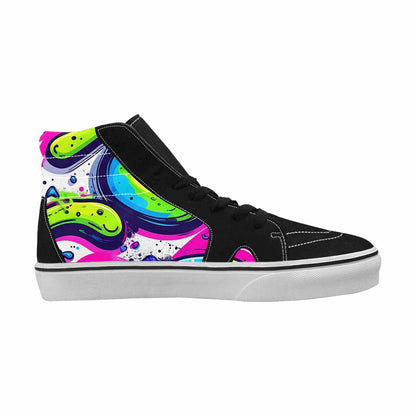 WOMEN'S Acid Wash Cartoon High Top Canvas Grunge Shoes