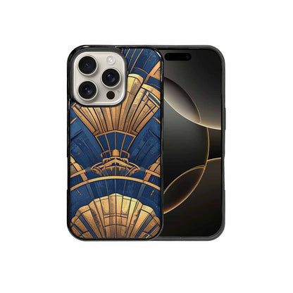 iPhone 16 Pro Case — Art Deco Illustration Pattern, Custom Art Phone Cover