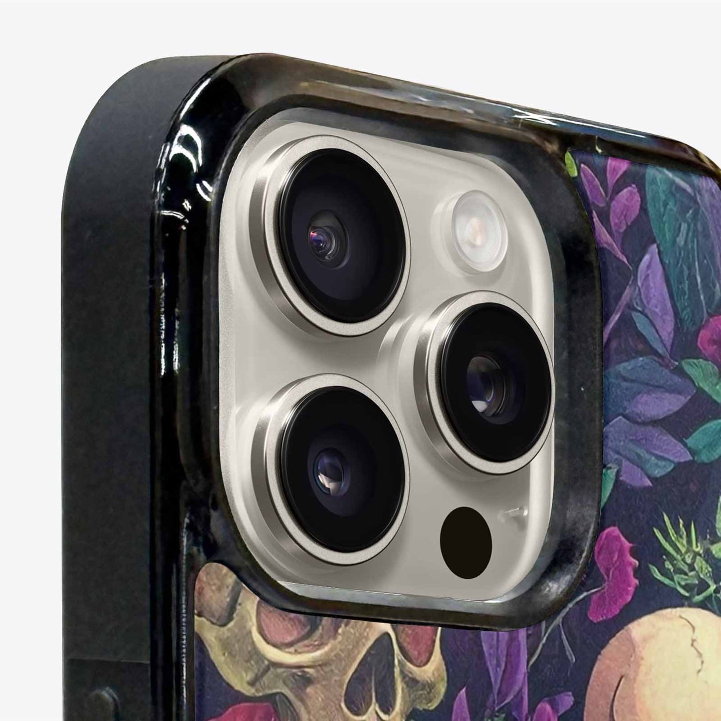 iPhone 16 Pro Max Case — Skulls Botanicalskulls Pattern, Custom Print Case Cover