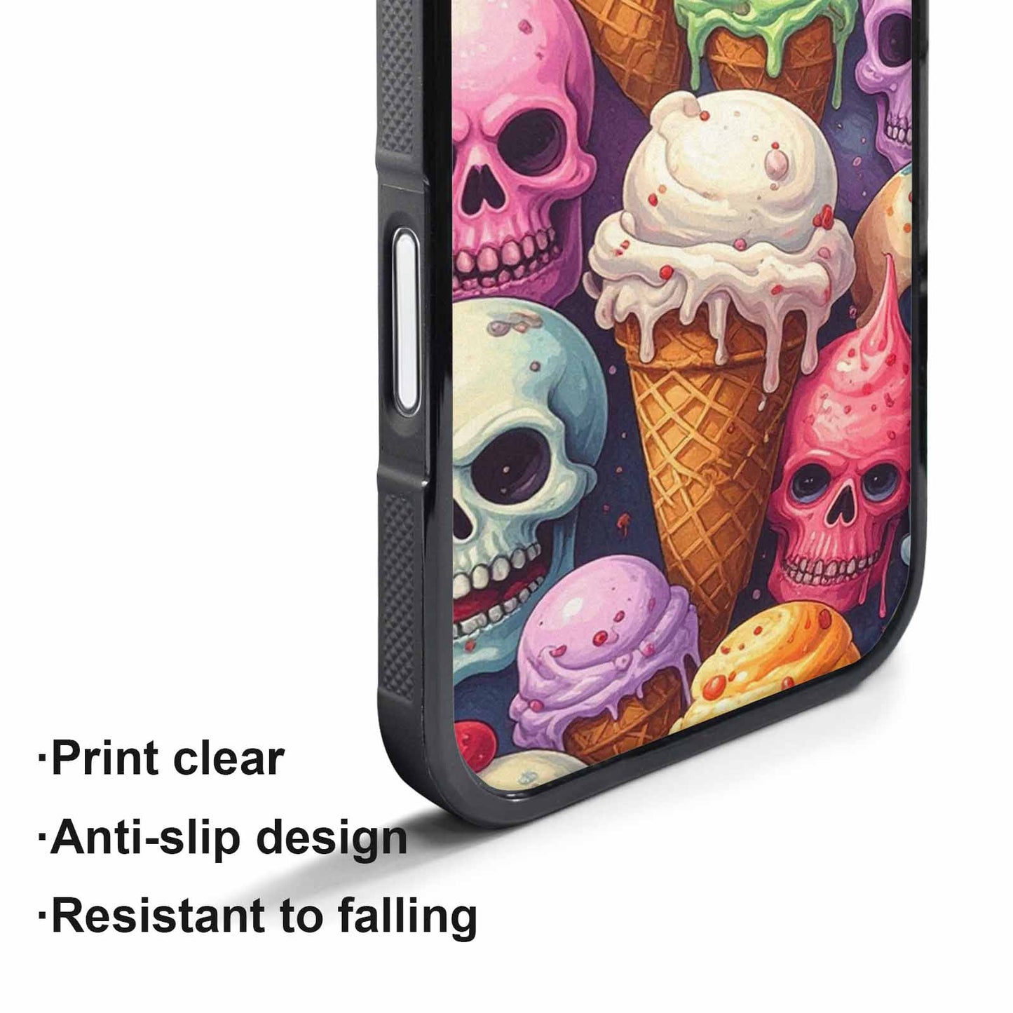 iPhone 17 Pro Case — Ice Cream Monsters Skullsmelti Ezx Gothic, Custom Designed Case Cover