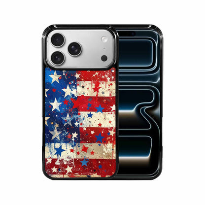 iPhone 17 Pro Max Case — Patriotic Stars And Stripes Galaxy Space, Customized Protective Case