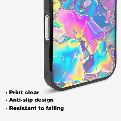 iPhone 16 Case — Holographic Iridescent Shimmer Pattern Hundreds Of, Unique Phone Case Design