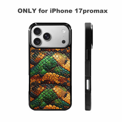 iPhone 17 Pro Max Case — Small Snake Skin Reptile Original Art, Customized Protective Case