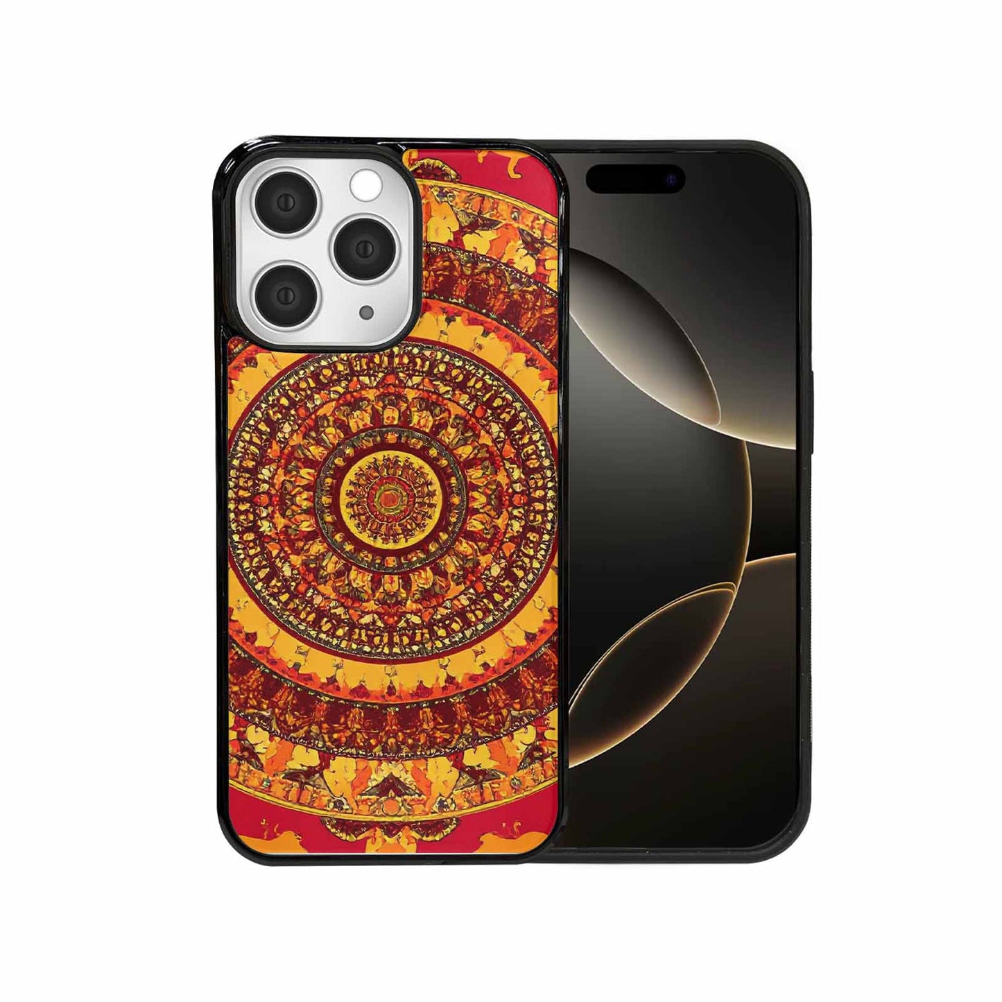 iPhone 15 Pro Max Case — Mandala Lions Custom, Custom Printed Phone Case
