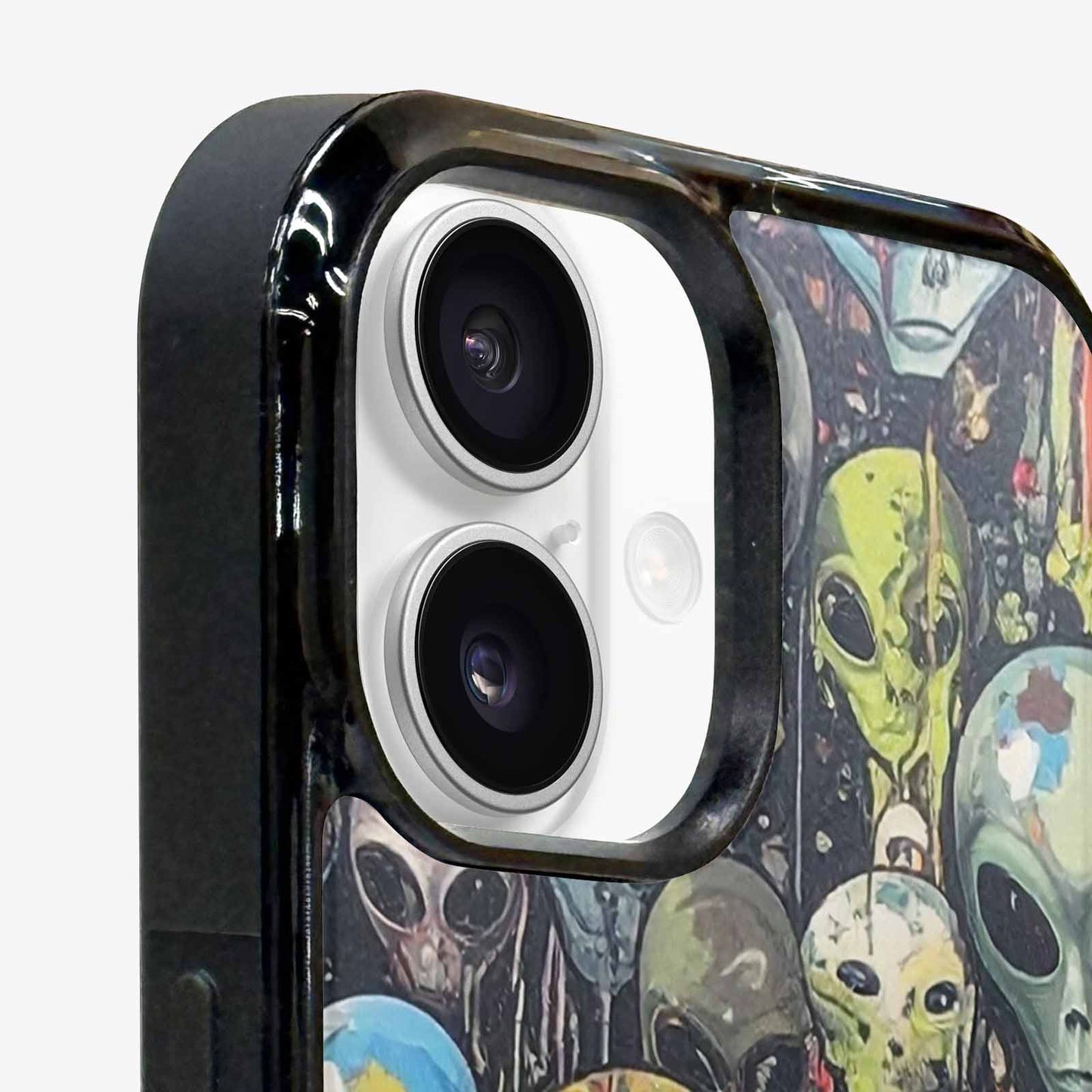 iPhone 16 Case — Aliens Camo Aliens Pattern Hundreds Of, Personalized Phone Case