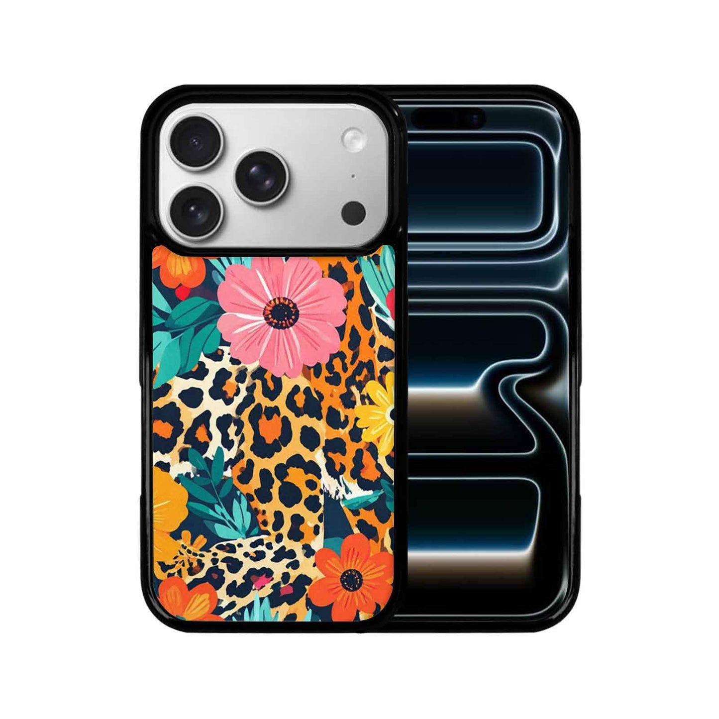 iPhone 17 Pro Case — Leopard Print Floral Seamless Pattern Animal, Personalized Phone Case