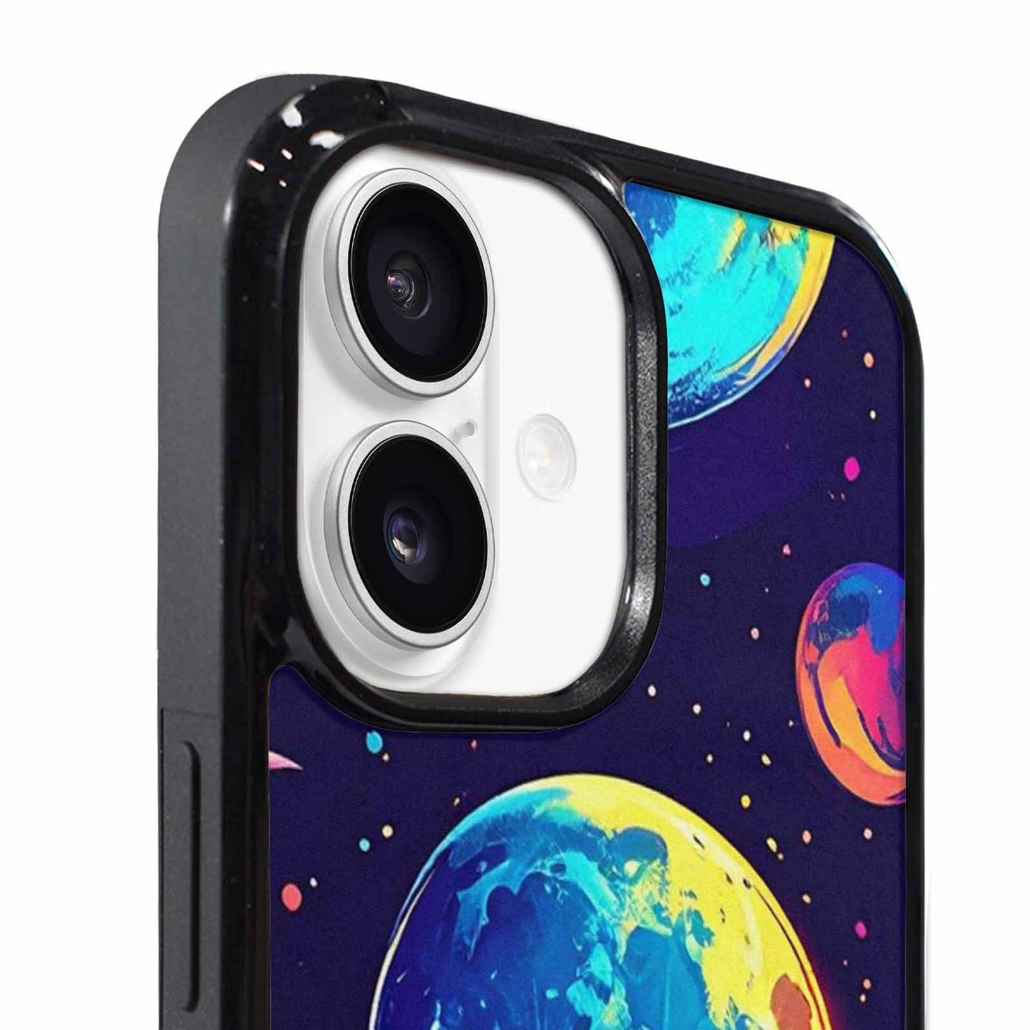 iPhone 17 Case — Neon Winter Moon Cartoon Cute, Personalized Phone Case