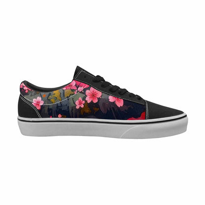 WOMEN'S Cherry Blossom Branch Lace-Up Canvas Y2K Custom Shoes