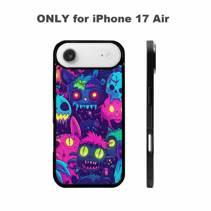 iPhone 17 Air Case — Mixed Toxic Glow Creature Pattern Cartoon, Custom Print Case Cover