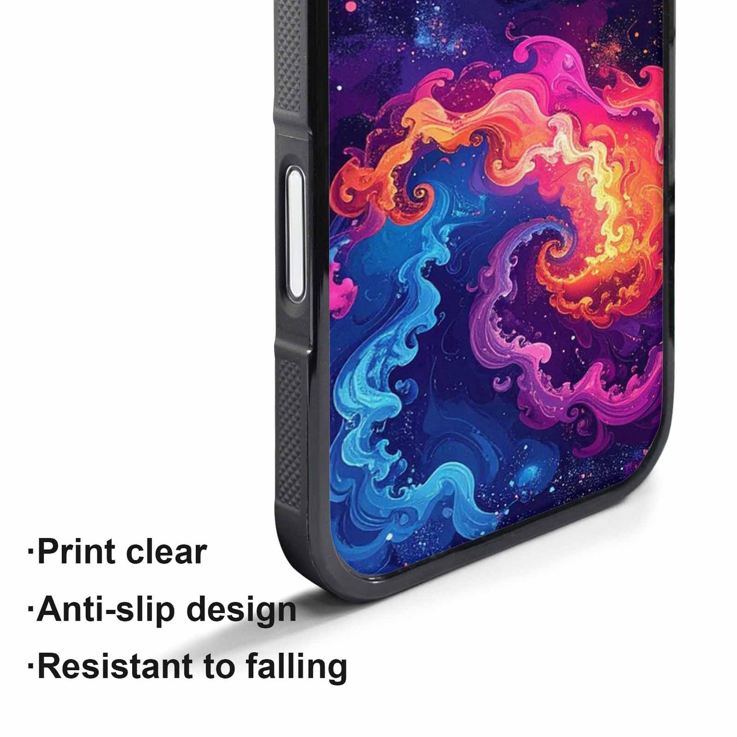 iPhone 17 Pro Case — Rose Galaxy Art Seamless Pattern Galaxy, Custom Phone Case