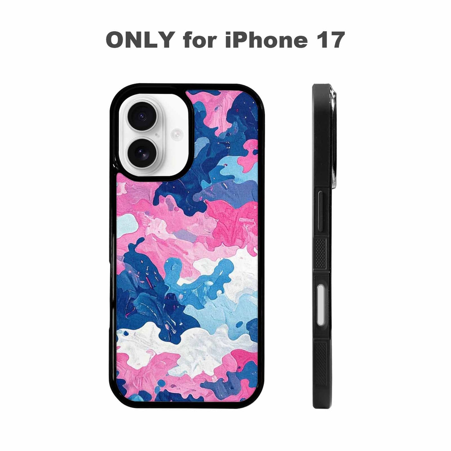 iPhone 17 Case — Vivid Camo Transgender Camo, Custom Phone Case