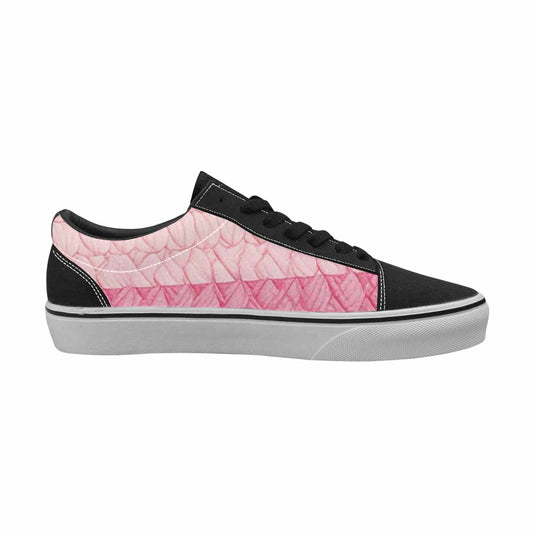 WOMEN'S Transgender Flag Color Canvas Lace-Up Vibrant Chaos Custom Sneakers