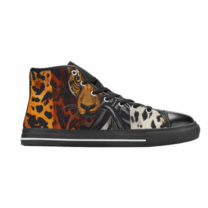 MEN'S Animal Print High Top Canvas Y2K Custom Sneakers