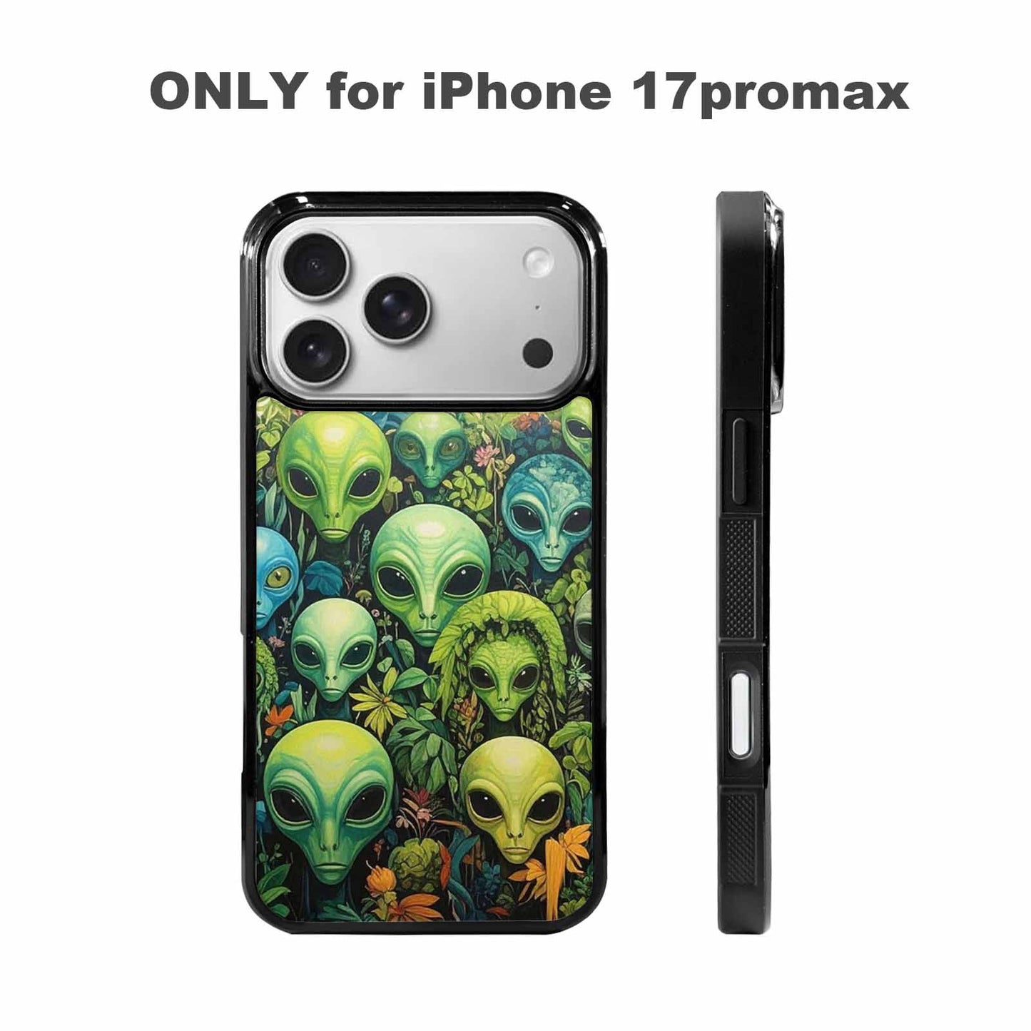 iPhone 17 Pro Max Case — Aliens Pattern Hundreds Of Alien Scifi, Customized Protective Case