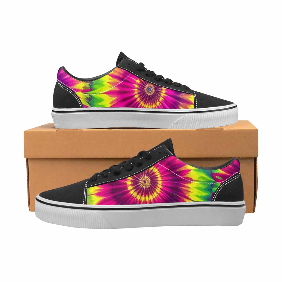WOMEN'S Tie Dye - Canvas Lace-Up Dreamcore Custom Sneakers