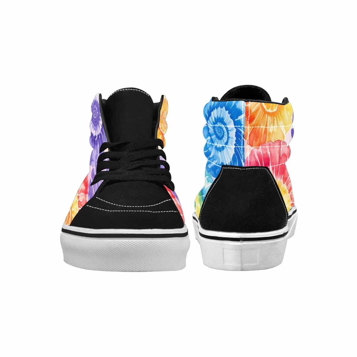 WOMEN'S Tie Dye Swirl High Top Canvas Surreal Shoes