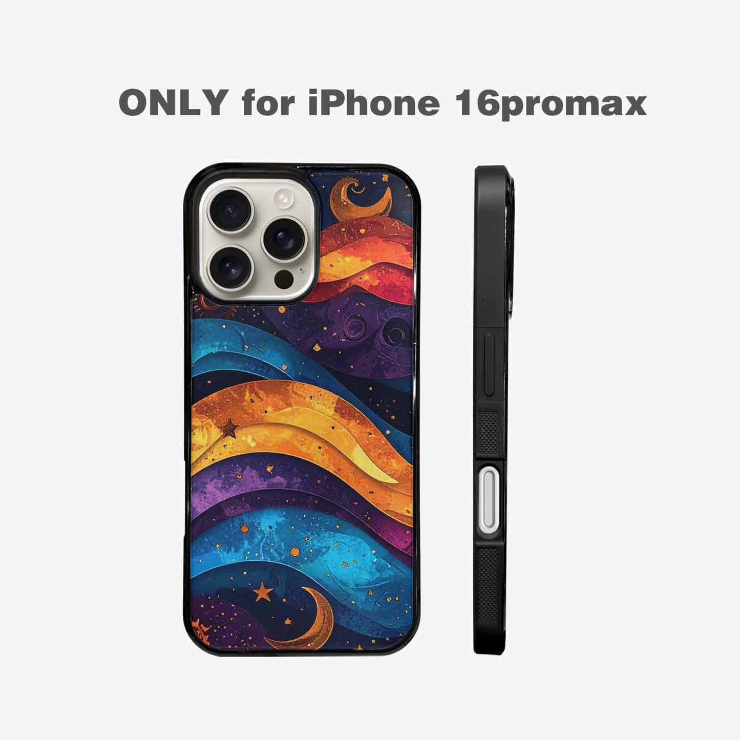 iPhone 16 Pro Max Case — Steampunk Galaxy Art Seamless Pattern Vibrant, Custom Printed Phone Case