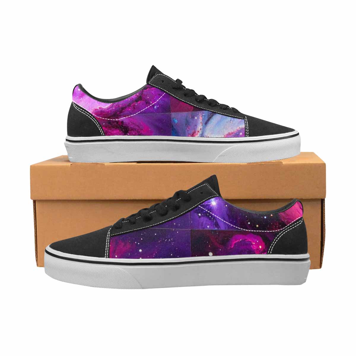 WOMEN'S Galaxy Nebula Galaxy Nebula Lace-Up Canvas Dreamcore Shoes