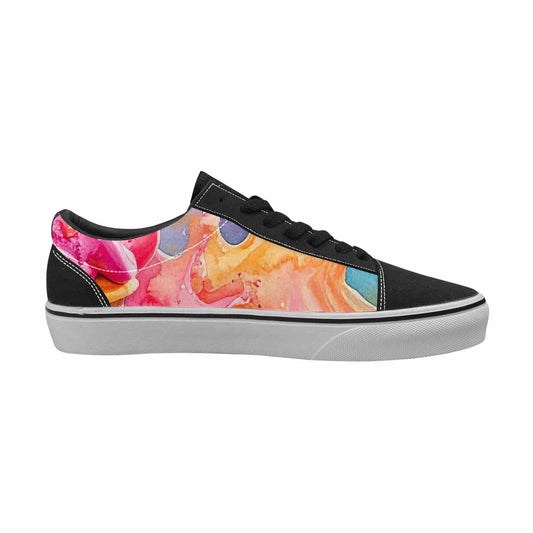 MEN'S Melting Icecream Collage Canvas Lace-Up Vibrant Chaos Custom Shoes