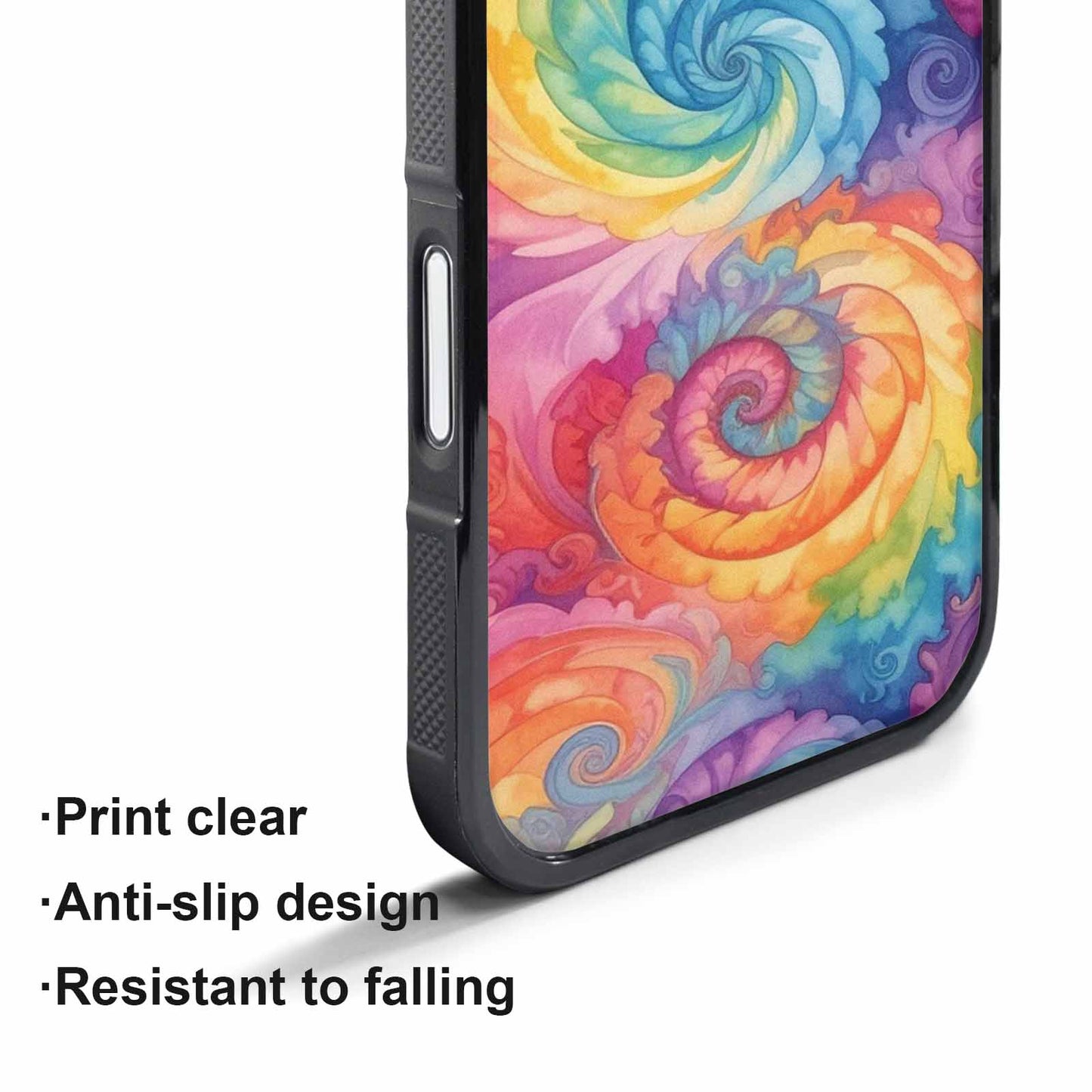 iPhone 17 Pro Max Case — Tie Dye Swirls Tie Dye, Personalized Phone Case