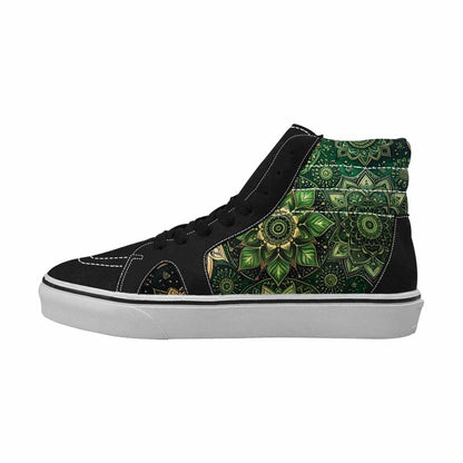 WOMEN'S Mandala High Top Canvas Wallpaper Art Custom Sneakers