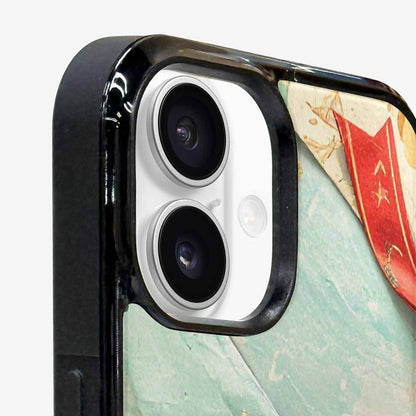 iPhone 16 Plus Case — Christmas Wrapping Paper Pattern Art Wallpaper, Custom Printed Phone Case