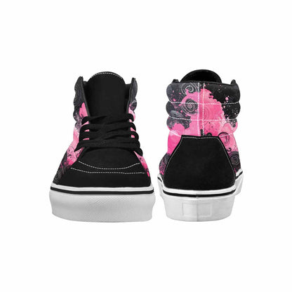 MEN'S Van Gogh Swirl High Top Canvas Neon Fantasy Custom Shoes