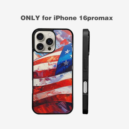 iPhone 16 Pro Max Case — Usa Flag Stars And Stripes Art, Custom Art Phone Cover