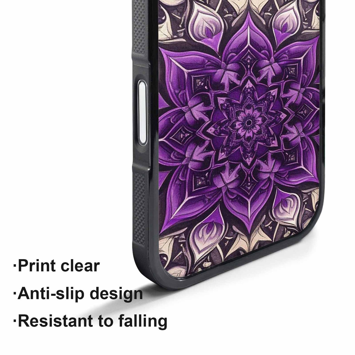 iPhone 17 Pro Case — Small Mandala Pattern Randomly Varying Floral, Custom Printed Phone Case