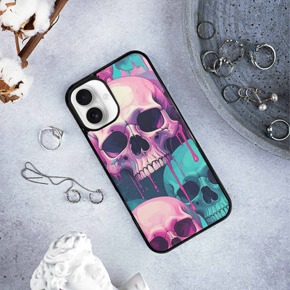 iPhone 16 Plus Case — Thousands Of Skulls Custom, Unique Phone Case Design