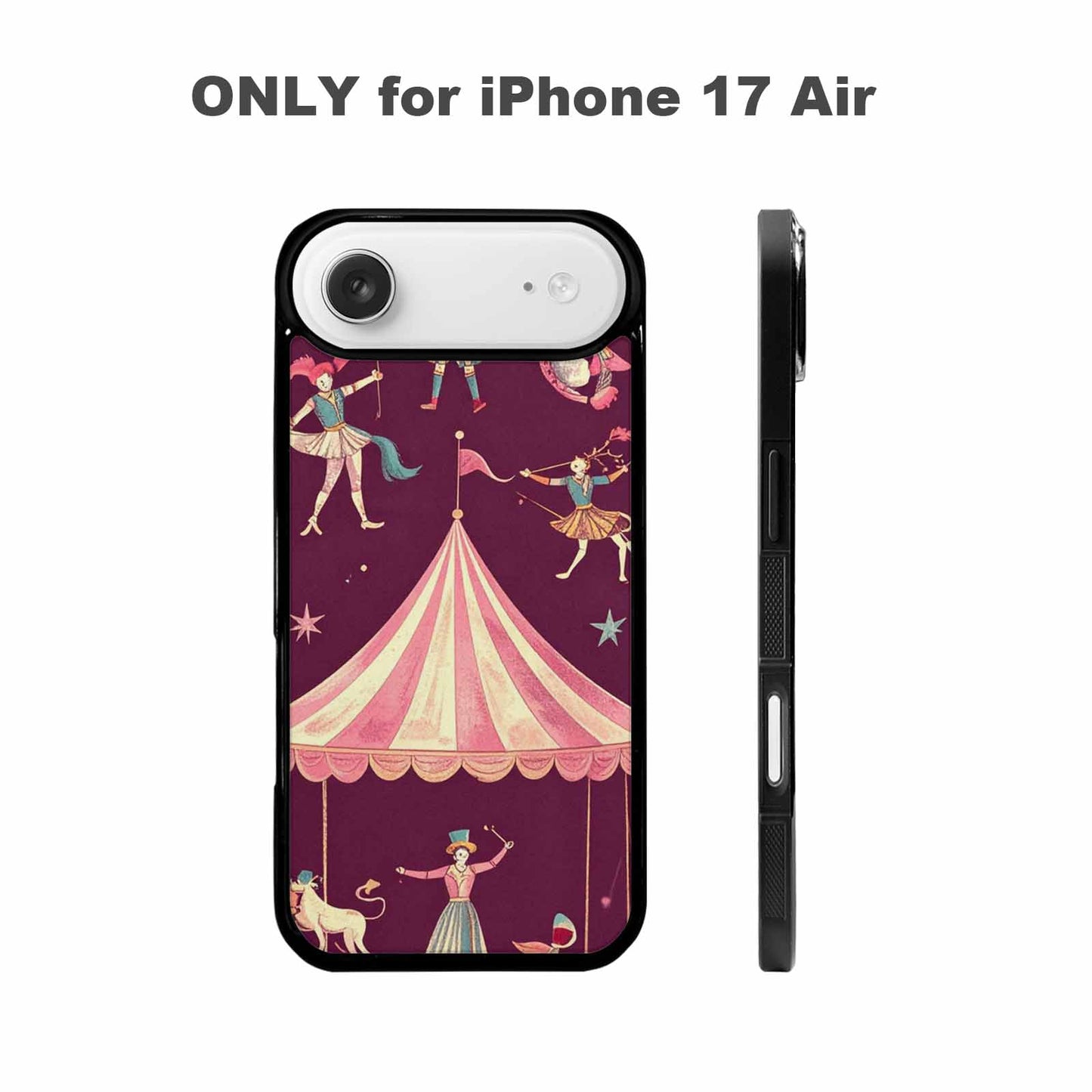iPhone 17 Air Case — Vintage Circus Art Pattern Retro Vintage, Custom Made Phone Cover