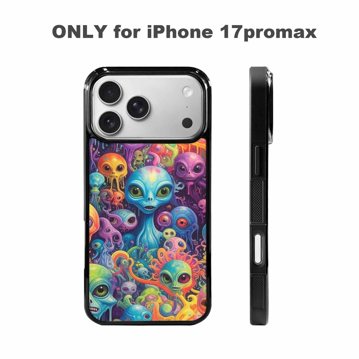 iPhone 17 Pro Max Case — Aliens Tie Dyemelting Aliens Tie Dye, Custom Made Phone Cover