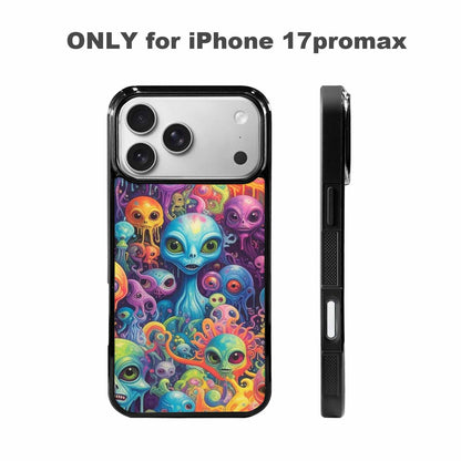 iPhone 17 Pro Max Case — Aliens Tie Dyemelting Aliens Tie Dye, Custom Made Phone Cover