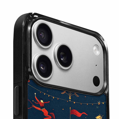 iPhone 17 Pro Max Case — Vintage Circus Art Pattern Retro Vintage, Custom Phone Case